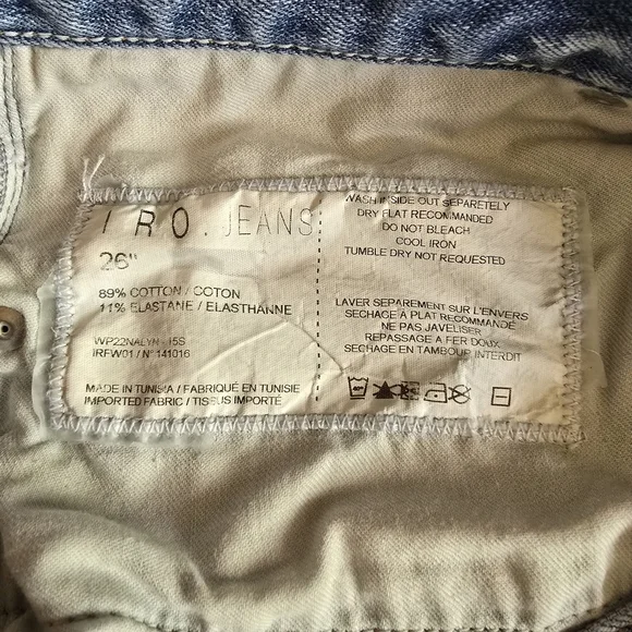 Iro Cropped Straight Leg Mid Rise Jeans Size 26 - Picture 11 of 11